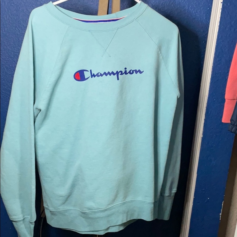 Blue Champion long sleeve sweatshirt